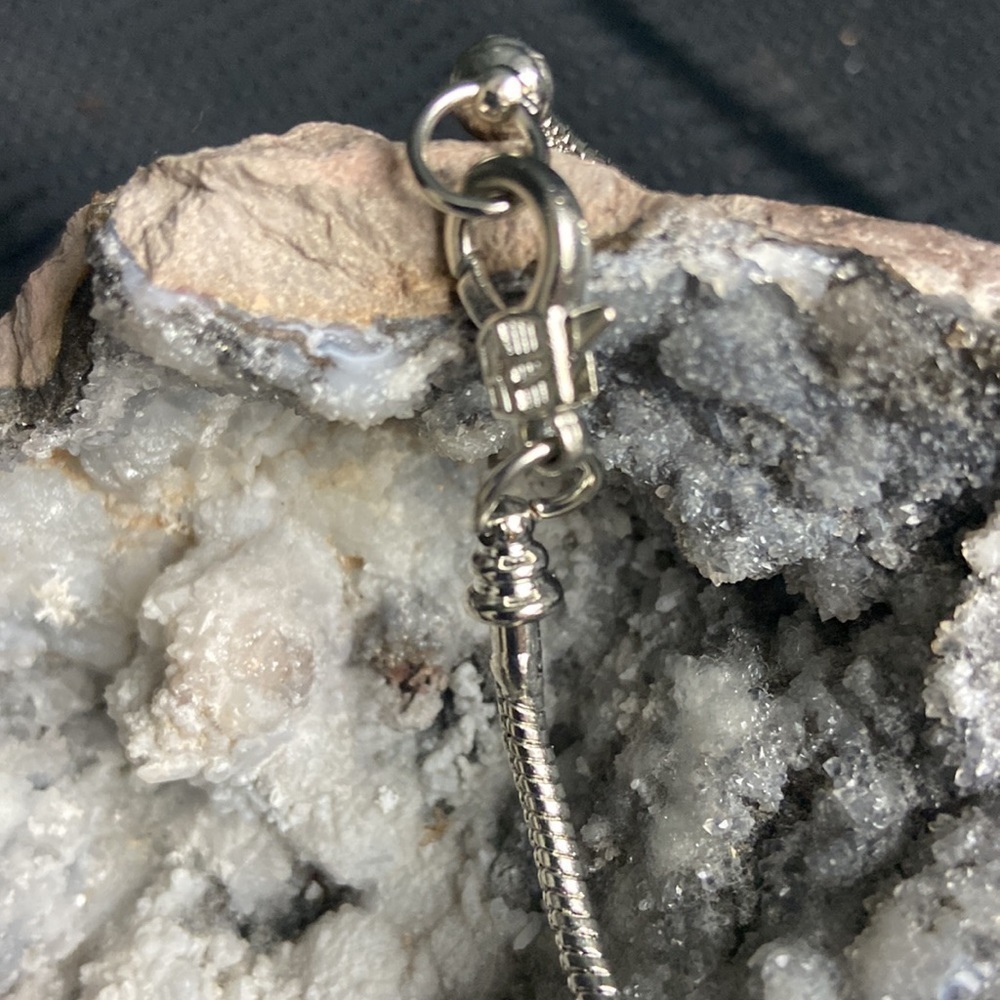 Silver with Rhinestone Accent Bracelet ๐๐ - Picture 3 of 4